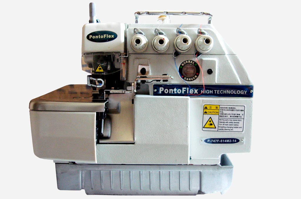 Máquina Overlock Industrial 4 Fios Ponto Cadeia